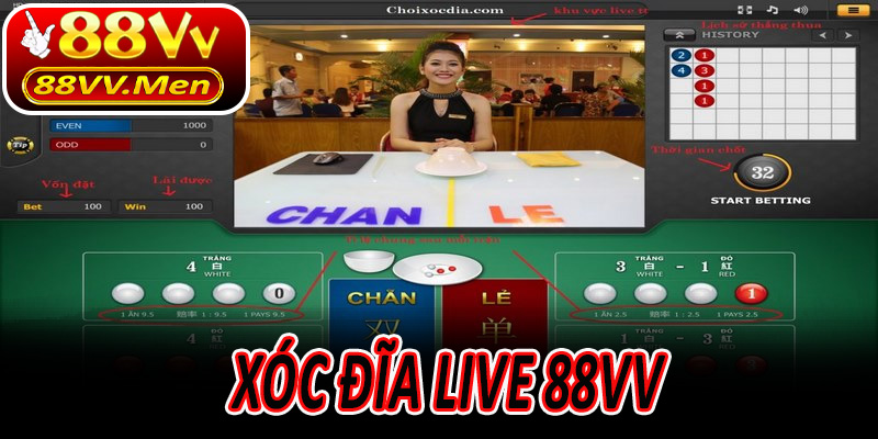 Xóc Đĩa Live 88VV